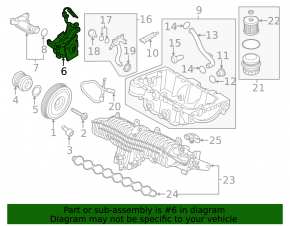 Насос масляный Volvo S60 22-25 B5, T8