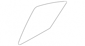 Стекло двери треугольник с уплотнителем заднее правое Subaru Impreza 5d 17-23