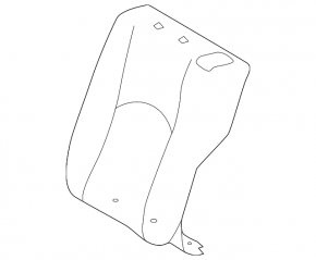 Спинка заднего ряда сидений 2 ряд левая Lexus UX200 UX250h 19-26 кожа черная, под химчистку