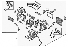 Корпус печки голый кондиционер Hyundai Tucson 25-26 1.6T HEV