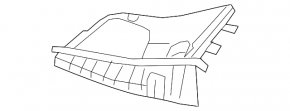 Решетка дворников пластик левая Mercedes W213 E 17-23