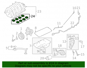 Прокладка впускного коллектора Ford F-150 15-17 5.0