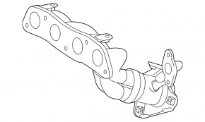 Колектор випускний Toyota Prius 30 10-15