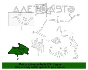 Дефлектор радиатора КПП Lexus RX350 16-22 RX450h 16-19