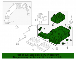 Корпус воздушного фильтра Audi Q7 16-26 2.0T