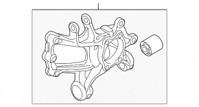Цапфа задняя левая Mazda 6 18-21