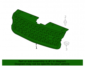 Решетка радиатора grill Land Rover Range Rover 13-19 серая
