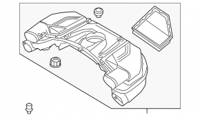 Корпус воздушного фильтра BMW X7 G07 19-20 N63