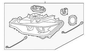 Корпус фари передньої правої BMW 4 F32 F33 F36 14-16 під LED, адаптив