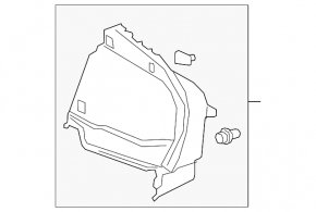 Обшивка арки права Toyota Prius 50 20-22