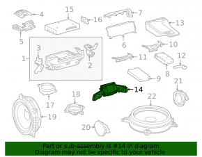 EQUALIZER ASSY STEREO COMPONENT Lexus ES 19-26