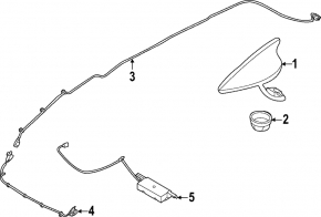 GPS NAVIGATION SYSTEM ANTENNA Kia Sportage 23-25