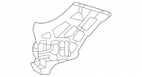 Кронштейн переднего бампера правый Mercedes W167 GLE 350 450 20-23 AMG pkg