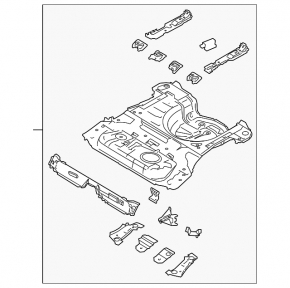 Корыто багажника Ford Fiesta 11-19 4d