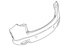 Бампер задній голий Mazda CX-5 13-16