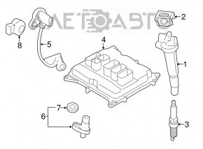 Блок ECU компьютер двигателя BMW 5 F10 14-16 2.0T