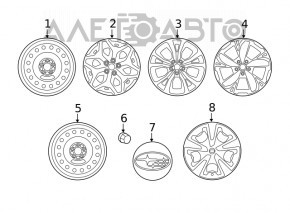 Запасное колесо докатка Subaru Forester 19-24 SK 145/80 D17
