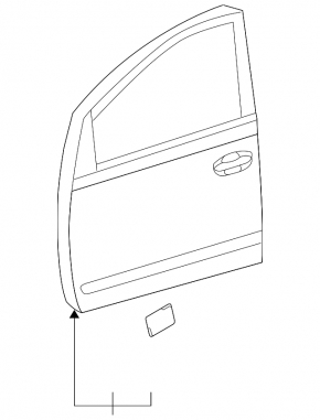 Дверь голая передняя правая Toyota Prius 20 04-09