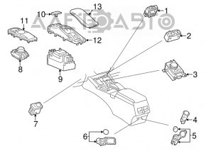 Tract Control Switchl Lexus ES300h ES350 13-18