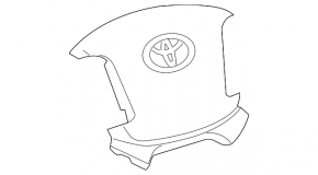 Подушка безопасности airbag в руль водительская Toyota Sequoia 08-09 черн