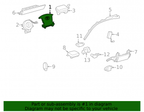 Подушка безопасности airbag в руль водительская Toyota Sequoia 08-09 черн