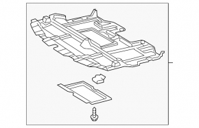 Защита двигателя передняя Lexus IS250 IS300 IS350 06-10