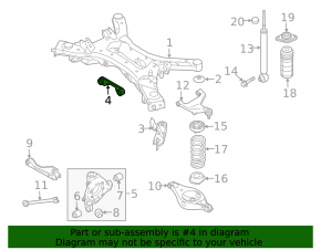 Кронштейн заднего дифференциала редуктора Nissan Murano z52 15-24
