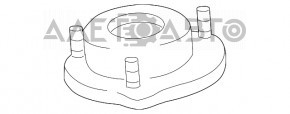 Опора амортизатора передня права Lexus RX350 RX450h 10-15