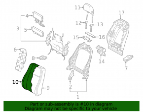Пассажирское сидение Audi Q7 16-19 c airbag, кожа коричневая, подогрев, вентиляция, массаж, электро, под чистку, царапины, примято