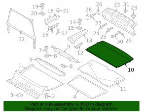 Пол багажника Mini Cooper Countryman R60 10-16