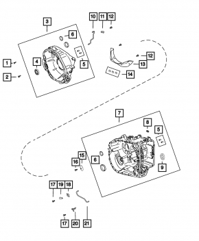 Передняя крышка колокол АКПП Jeep Compass 17-22 2.4 FWD