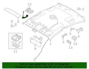 Ручка потолка передняя правая Kia Forte 4d 14-18