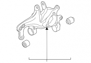 Цапфа задняя левая Hyundai Sonata 20-23