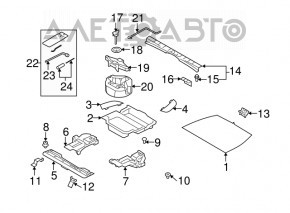 Пенопласт под инструмент Subaru Forester 08-11 SH