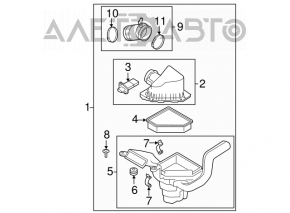 Корпус воздушного фильтра Ford Focus usa 08-11