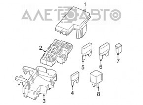 Блок предохранителей подкапотный Ford Flex 09-19 в сборе
