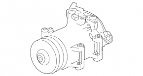 Компрессор кондиционера Subaru Outback 17-19