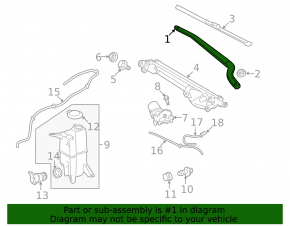 Поводок дворника правый Toyota Sequoia 08-16