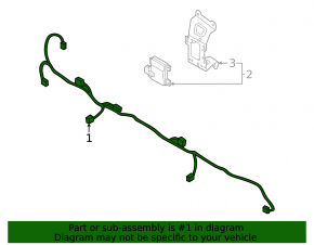 Проводка заднего бампера Hyundai Elantra 21-23 N Line