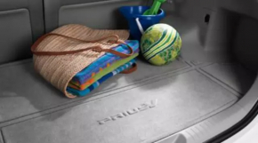 Коврик багажника ткань Toyota Prius V 12-17 беж