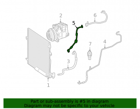 Трубка кондиционера компрессор-печка первая Mercedes W164 ML X164 GL