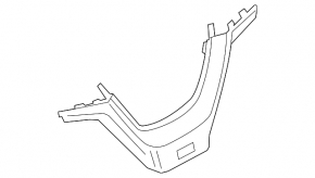 Накладка руля BMW X3 F25 11-17 M-Sport, чорна