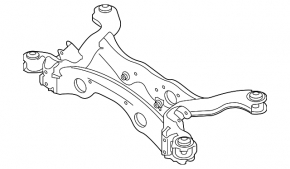 Подрамник задний Infiniti QX30 17-19 FWD