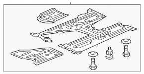 Защита двигателя Acura ILX 13-15