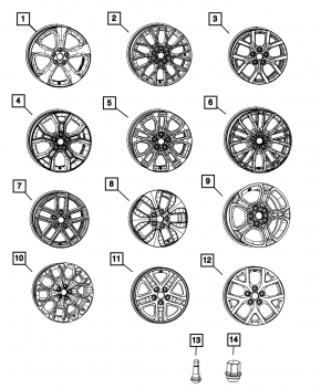 Диск колесный R20x8.5J ET50 5x127мм Jeep Grand Cherokee WL 21-26 легкая бордюрка
