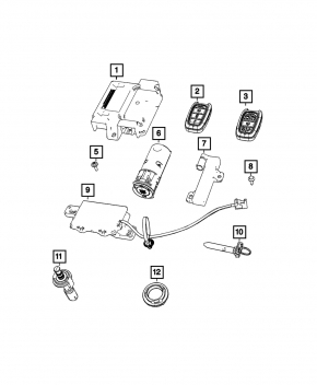 Кнопка Start-Stop Chrysler Pacifica 17-26