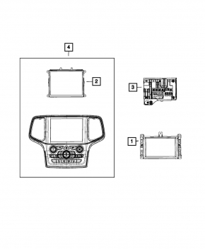 GPS Navigation RADIO MODULE Jeep Grand Cherokee 14-22
