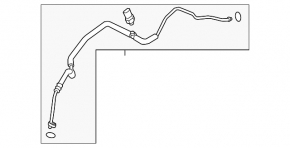Трубка кондиционера печка-конденсер Mazda 6 15-21 2.5