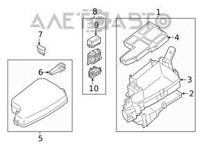 Крышка блока реле подкапотная Mazda CX-5 17-25