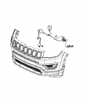 Проводка телевизора Jeep Compass 17-26